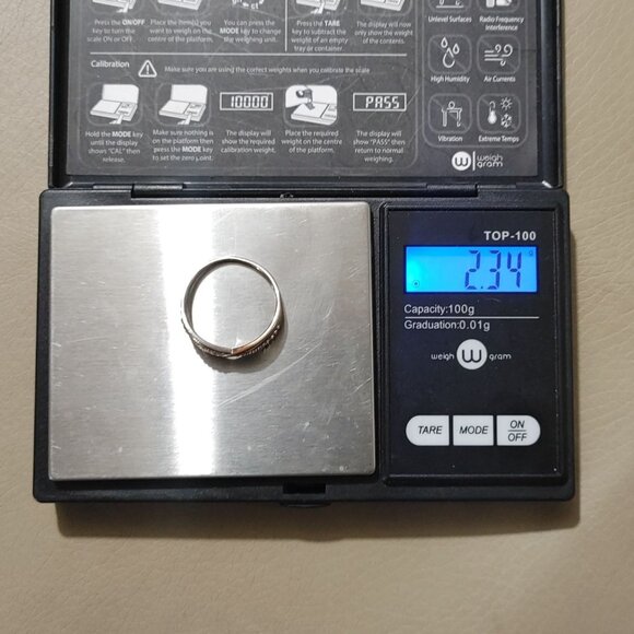 Large Size Sterling Silver 925 Infinity Ring Rose Gold Merle Diamond Accent 10.5 - Picture 6 of 10